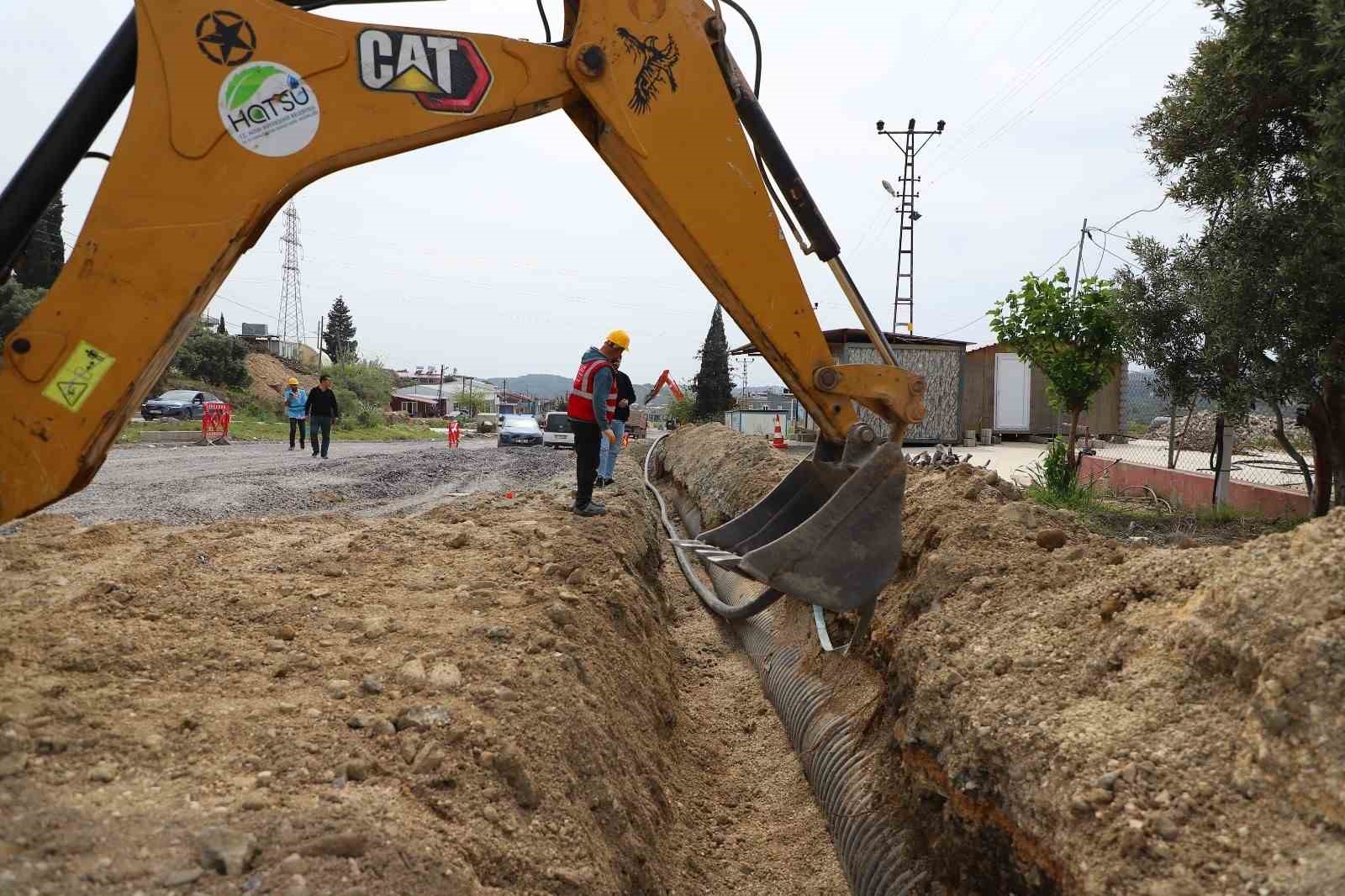 Samandağ’da içme suyu şebeke projesinin yüzde 88’i tamamlandı

