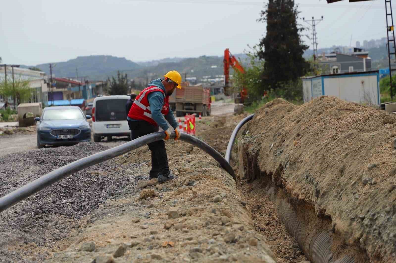 Samandağ’da içme suyu şebeke projesinin yüzde 88’i tamamlandı
