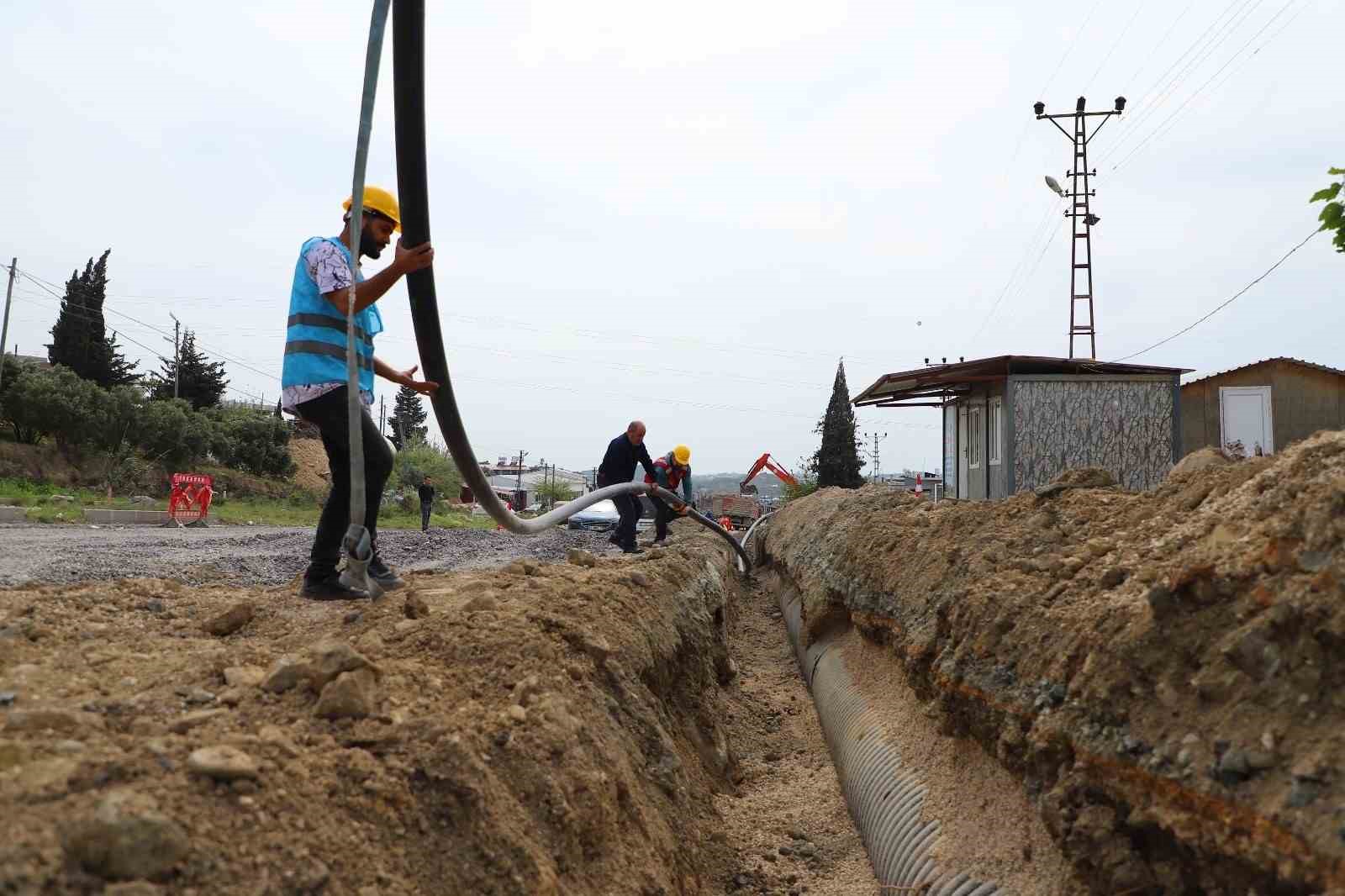 Samandağ’da içme suyu şebeke projesinin yüzde 88’i tamamlandı
