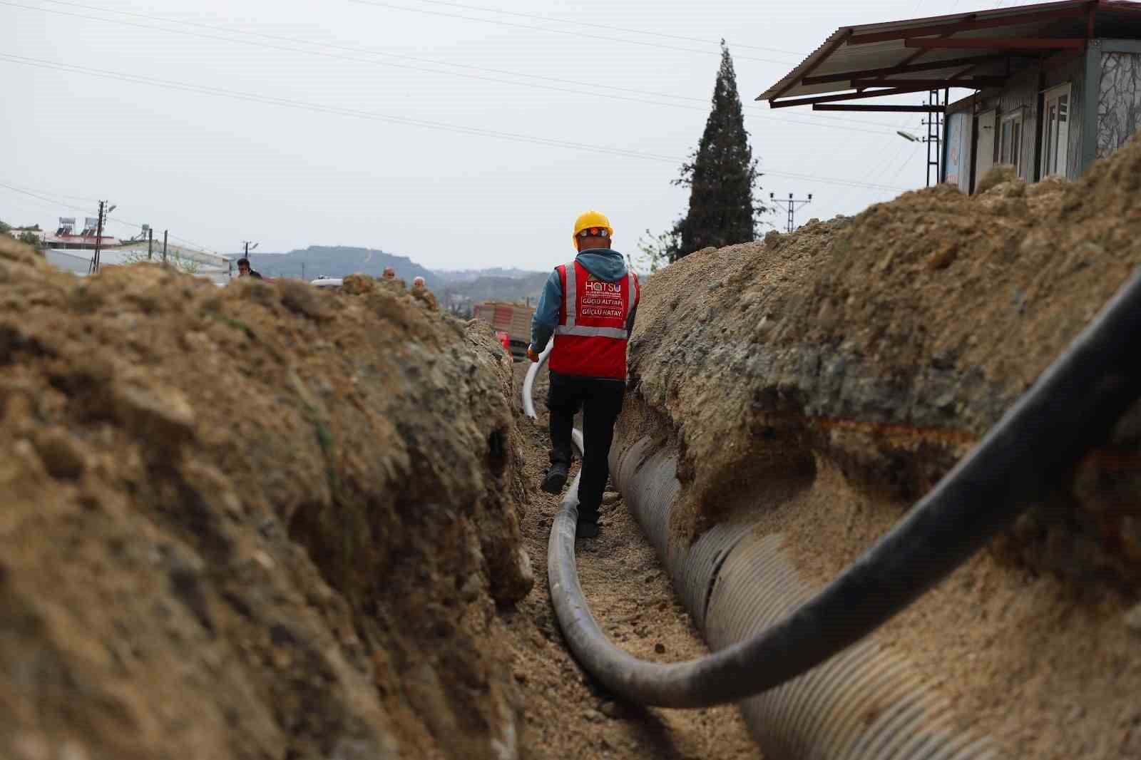 Samandağ’da içme suyu şebeke projesinin yüzde 88’i tamamlandı

