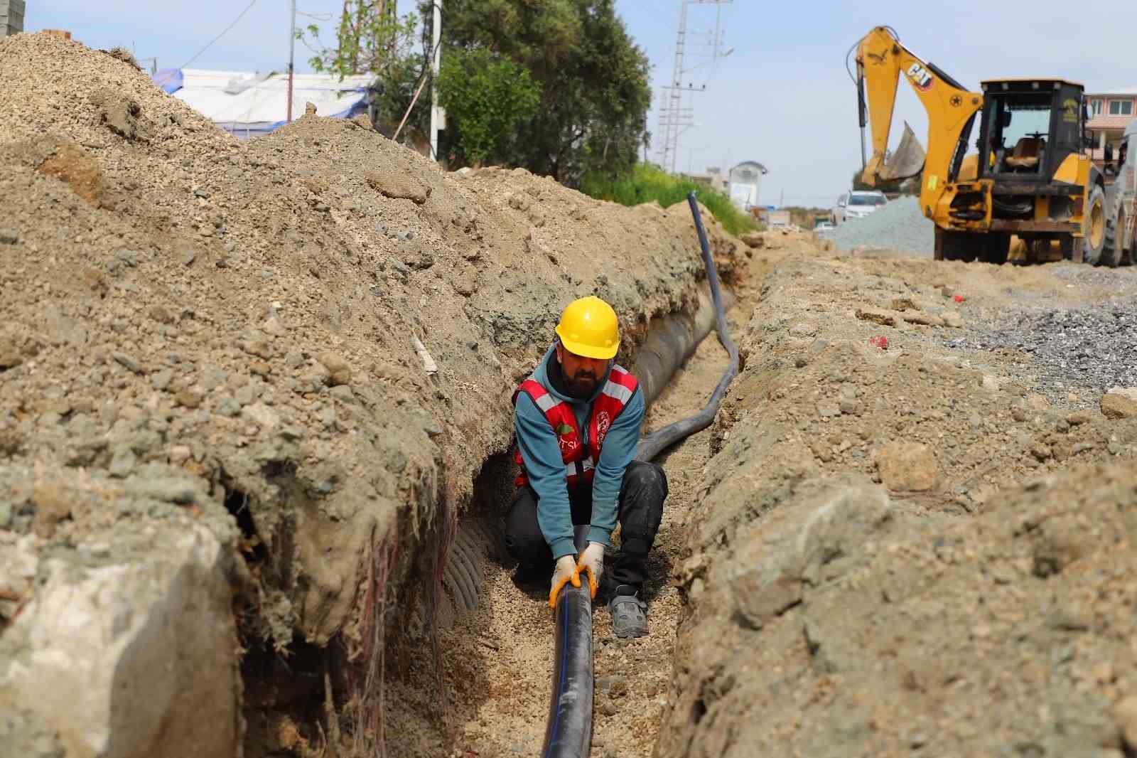 Samandağ’da içme suyu şebeke projesinin yüzde 88’i tamamlandı

