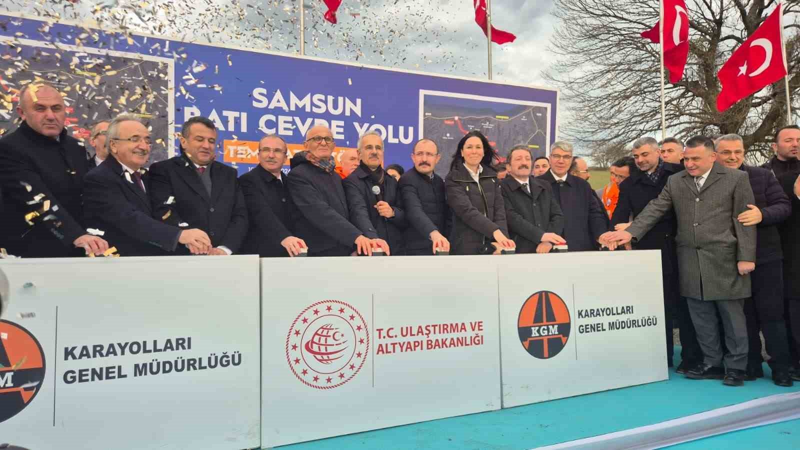 Samsun Batı Çevre Yolu’nun temeli atıldı
