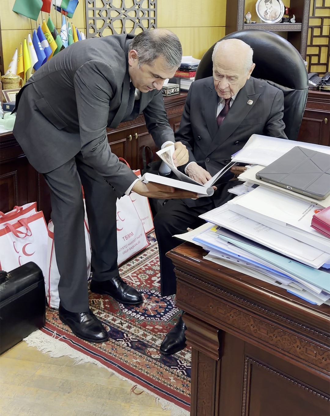 Samsun çalışma raporu MHP Lideri Bahçeli’ye sunuldu
