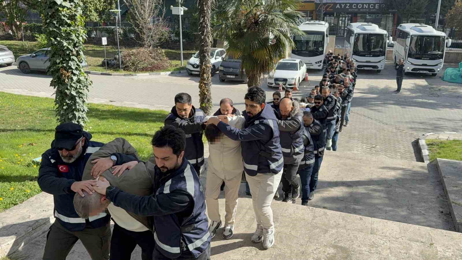 Samsun merkezli suç örgütü operasyonu: 25 gözaltı
