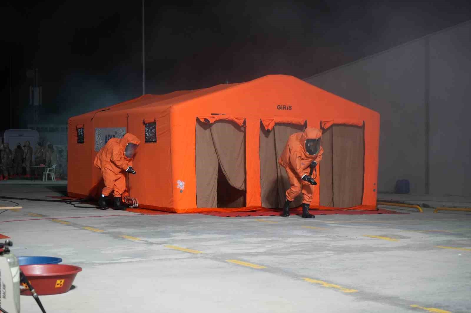 Samsun Şehir Hastanesi’nde KBRN tatbikatı
