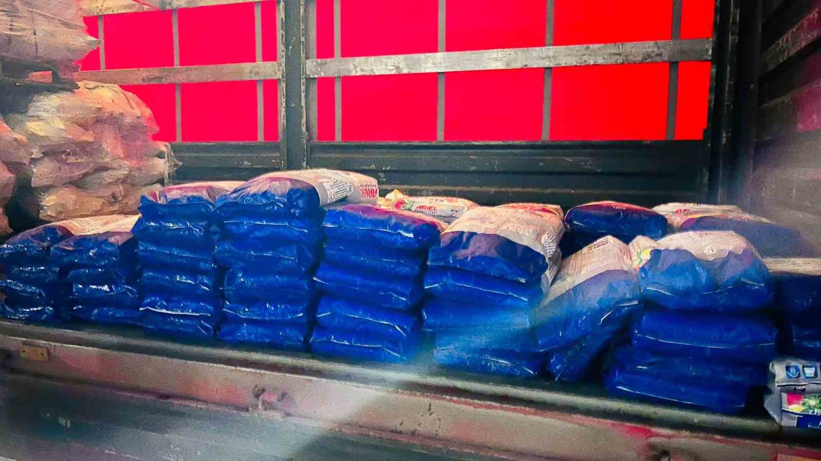 Samsun’da 1 ton 110 kilo sahte toz deterjan ele geçirildi

