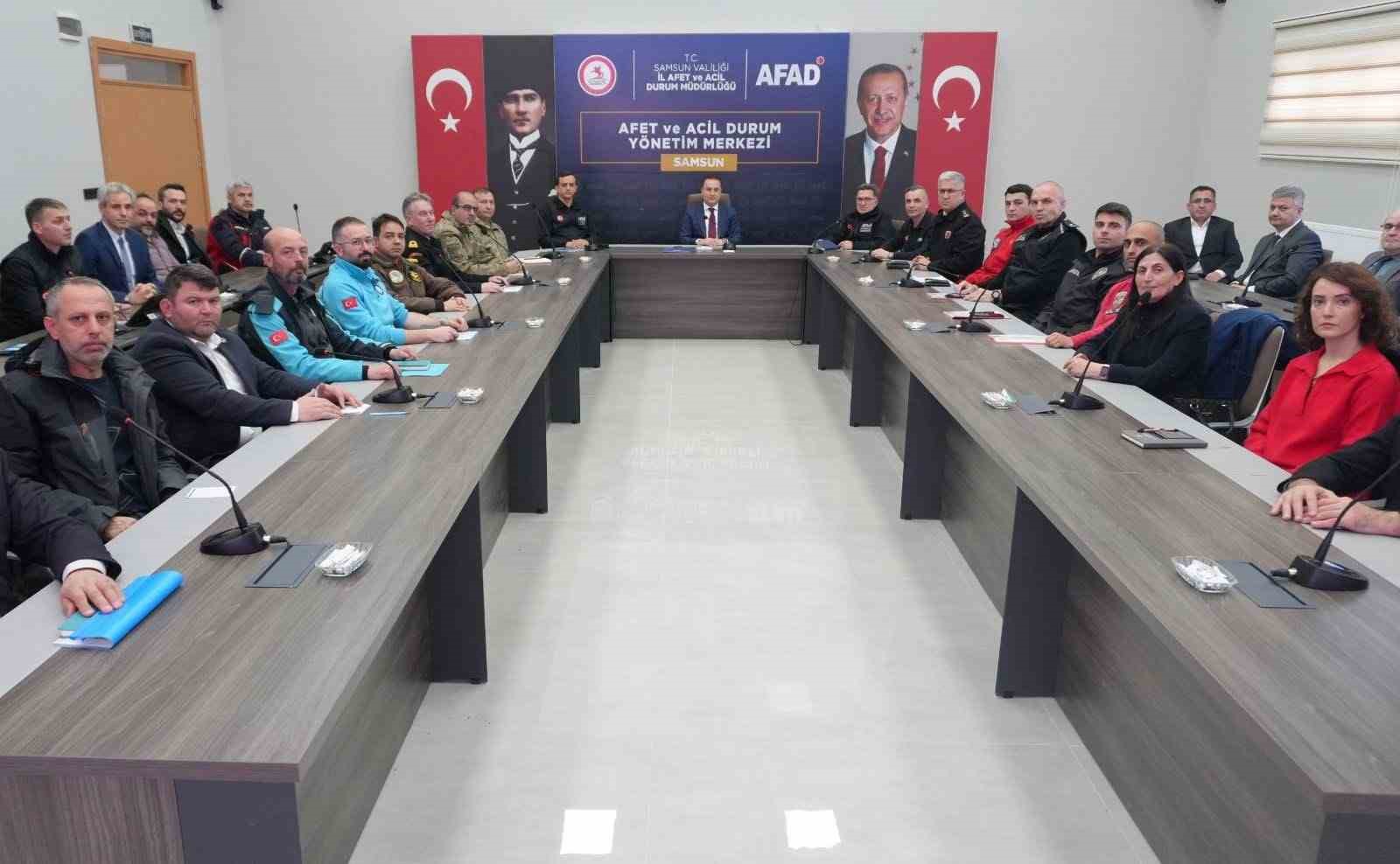 Samsun’da afet müdahale planı toplantısı
