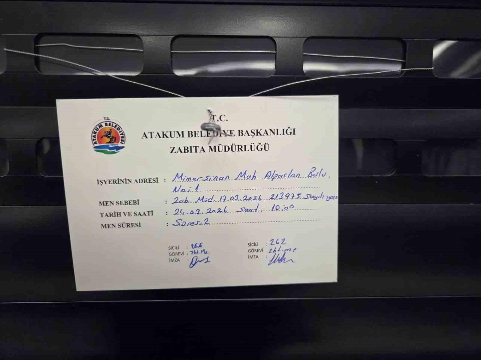 Samsun’da CityMall AVM’ye mühür
