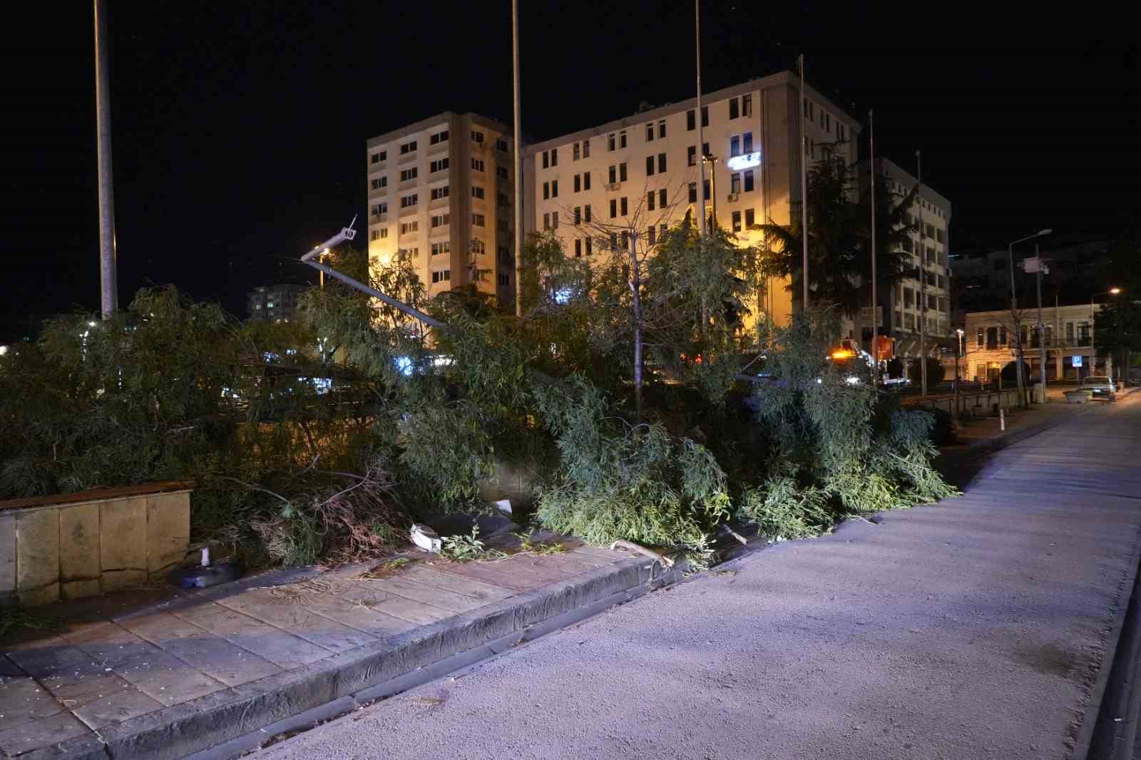 Samsun’da fırtına çatıları uçurdu, ağaçları devirdi
