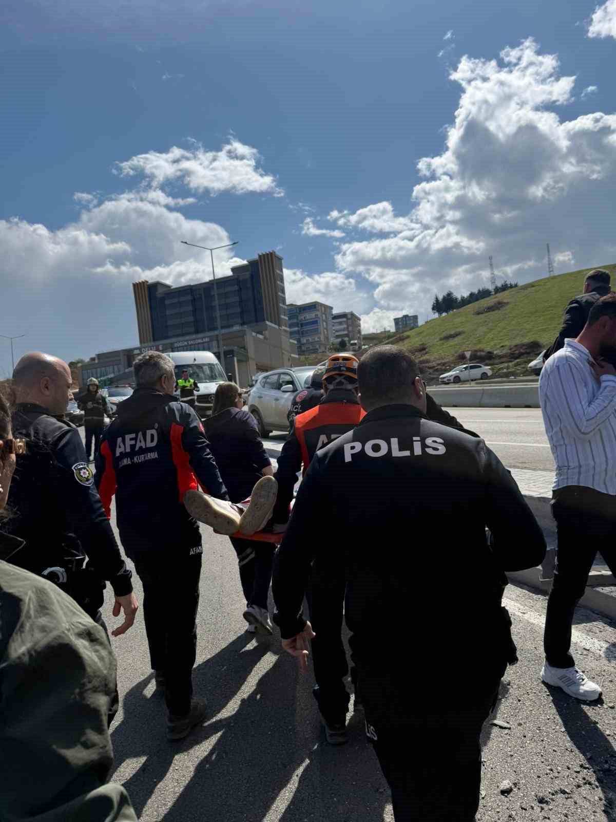 Samsun’da minibüs devrildi: 1 yaralı
