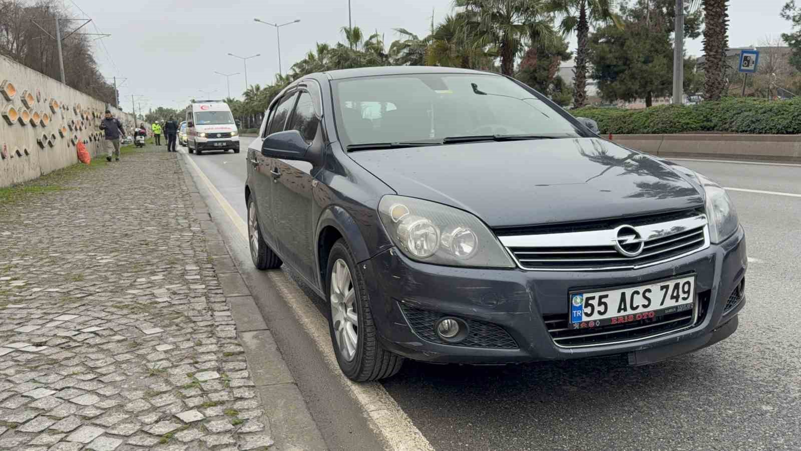 Samsun’da motosikletli genç kadın yaralandı
