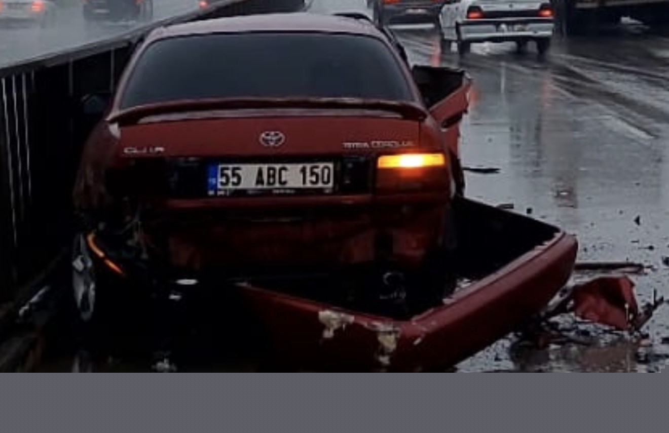 Samsun’da otomobil ile tır çarpıştı: 1 yaralı
