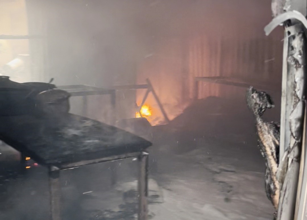 Samsun’da şantiyede yangın
