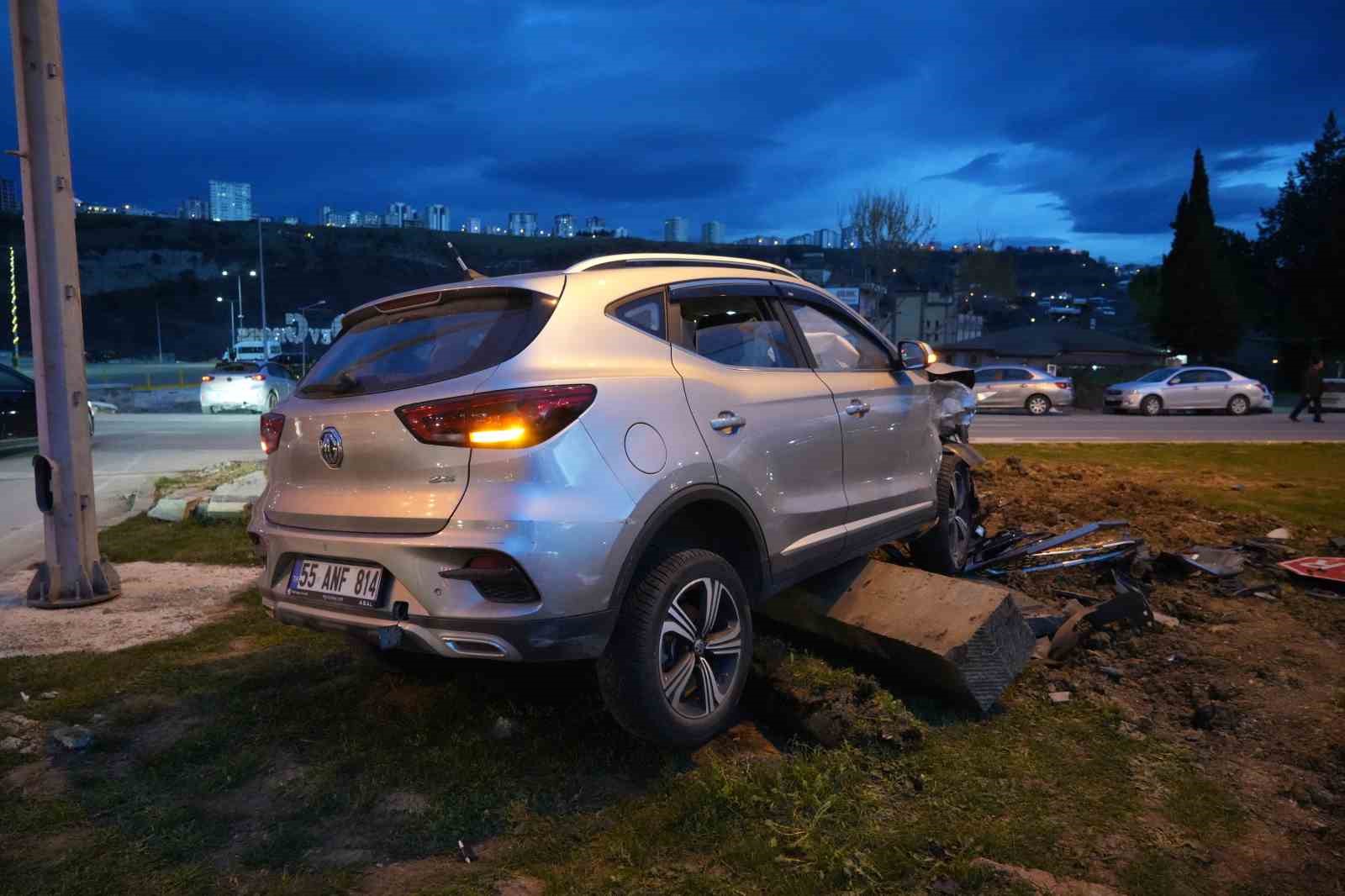 Samsun’da SUV tipi araçlar çarpıştı: 2 yaralı

