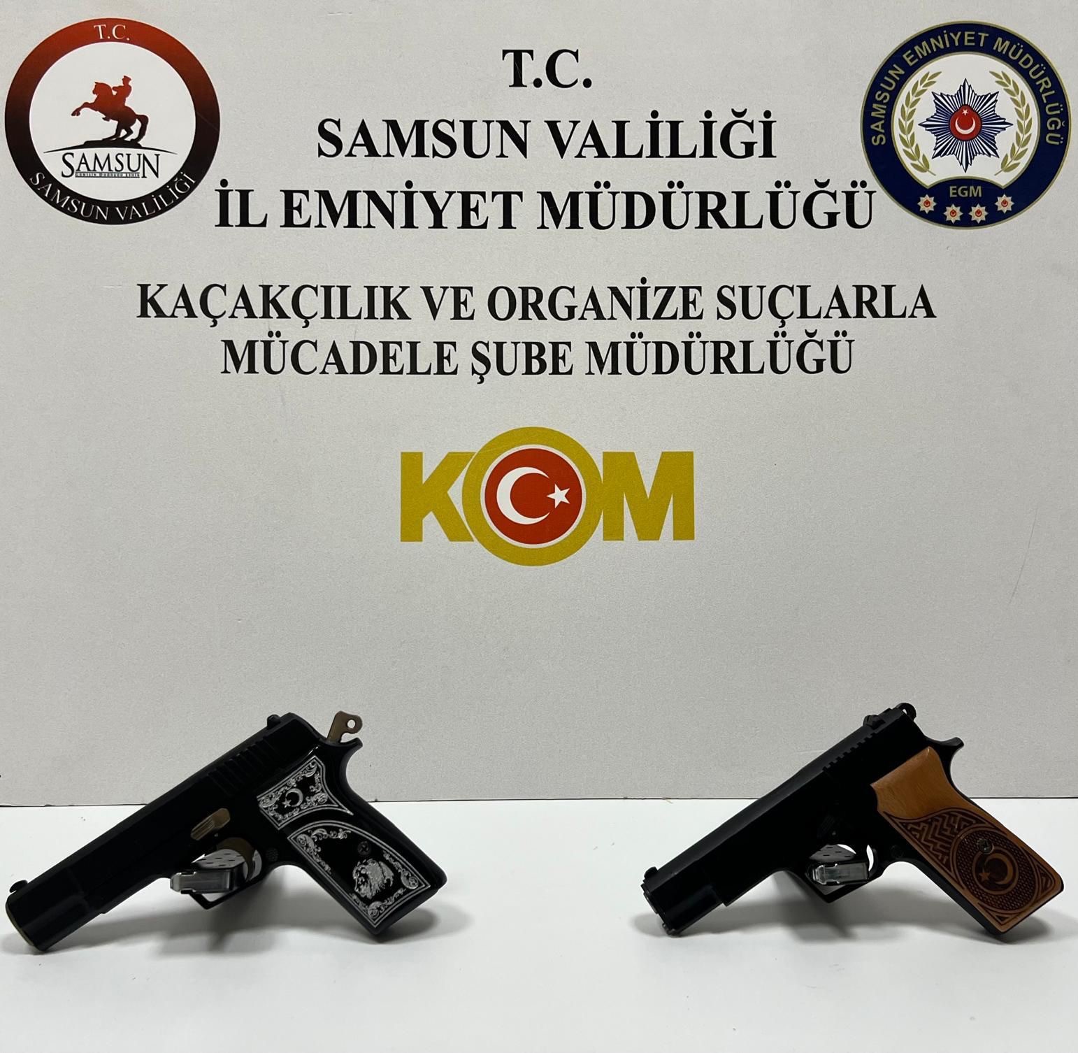 Samsun’da uyuşturucu ve silah operasyonu
