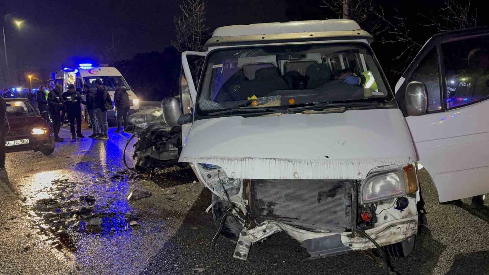 Samsun’da zincirleme trafik kazası: 6 yaralı
