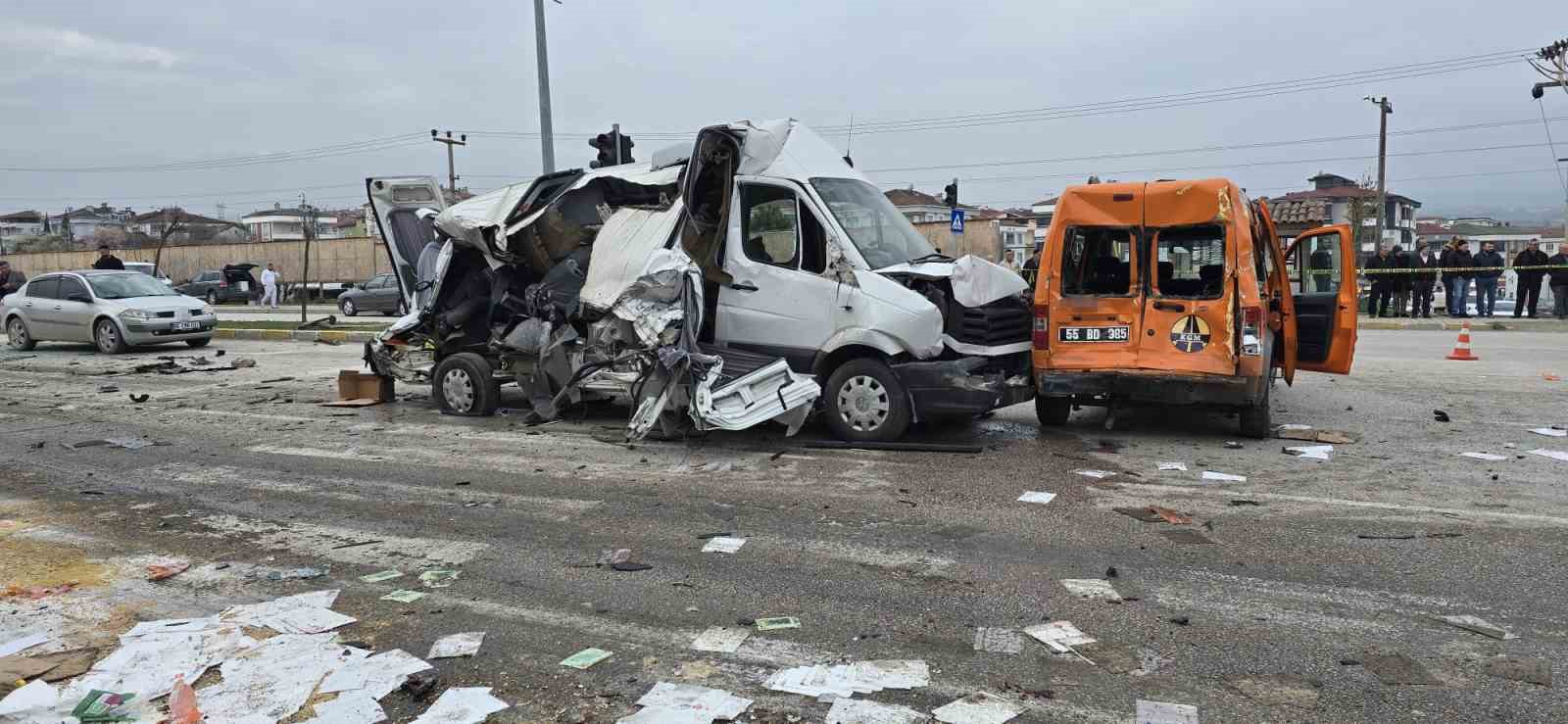 Samsun’daki kazada facianın eşiğinden dönüldü
