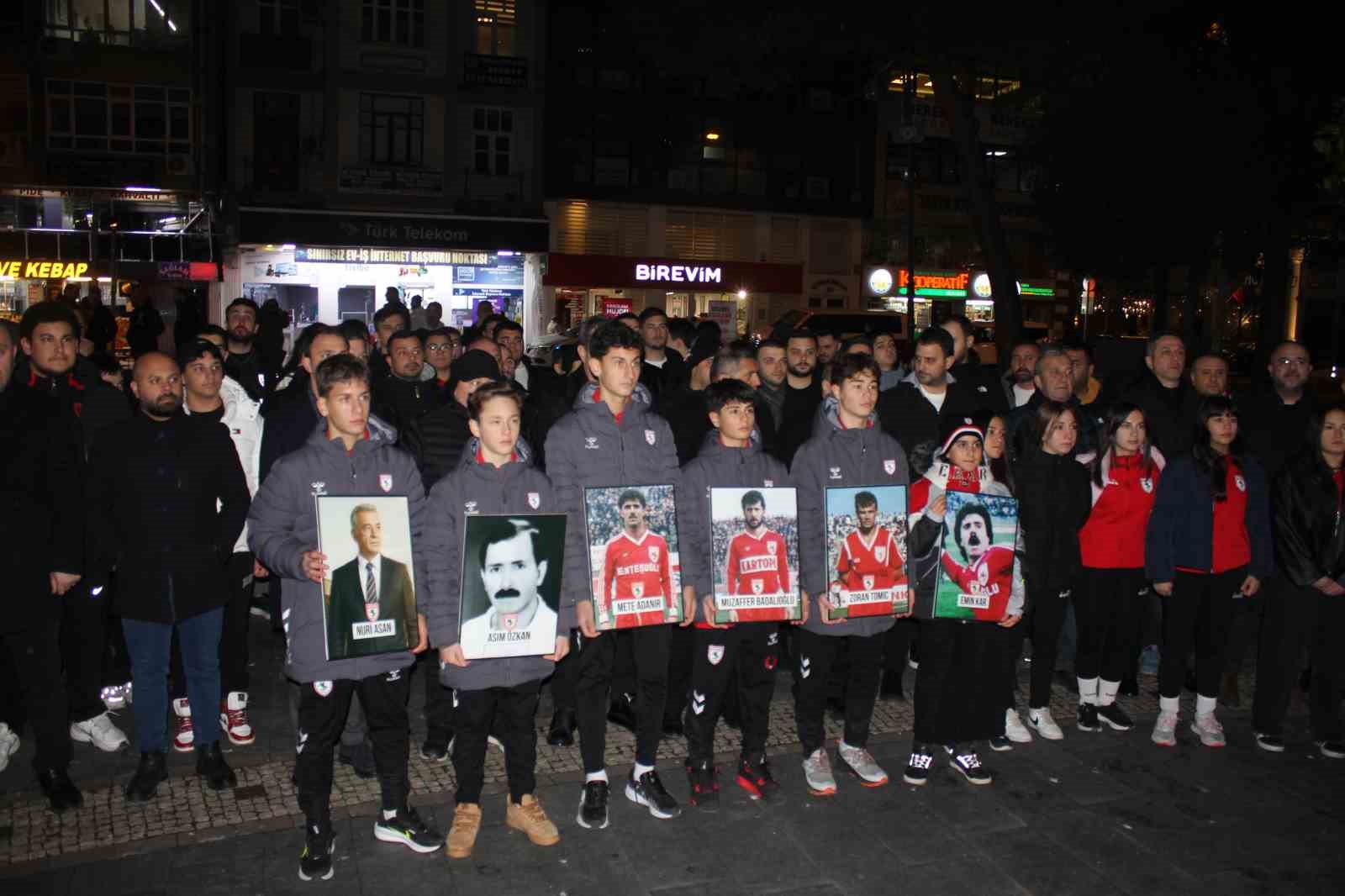 Samsunspor acı kazanın yıl dönümünde yürüdü
