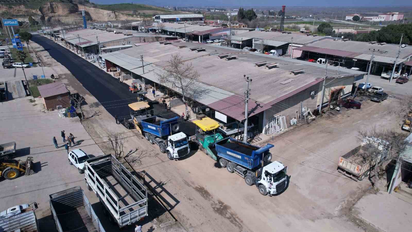 Sanayi sitesinin 10 yıllık yol sorunu bitiyor
