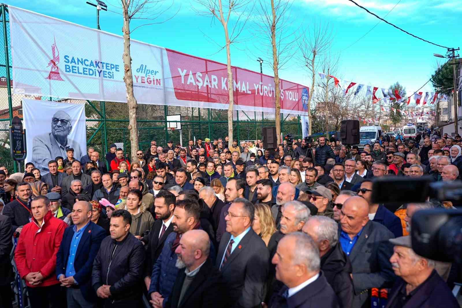 Sancaktepe’de Yaşar Kemal Yürüyüş Yolu ve Spor Alanı hizmete açıldı
