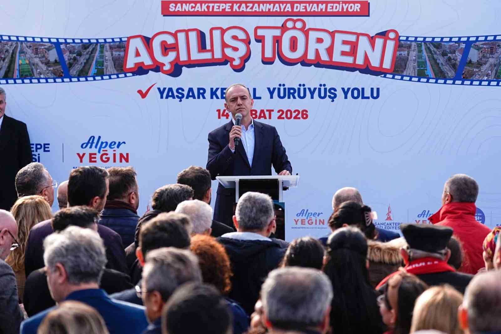 Sancaktepe’de Yaşar Kemal Yürüyüş Yolu ve Spor Alanı hizmete açıldı
