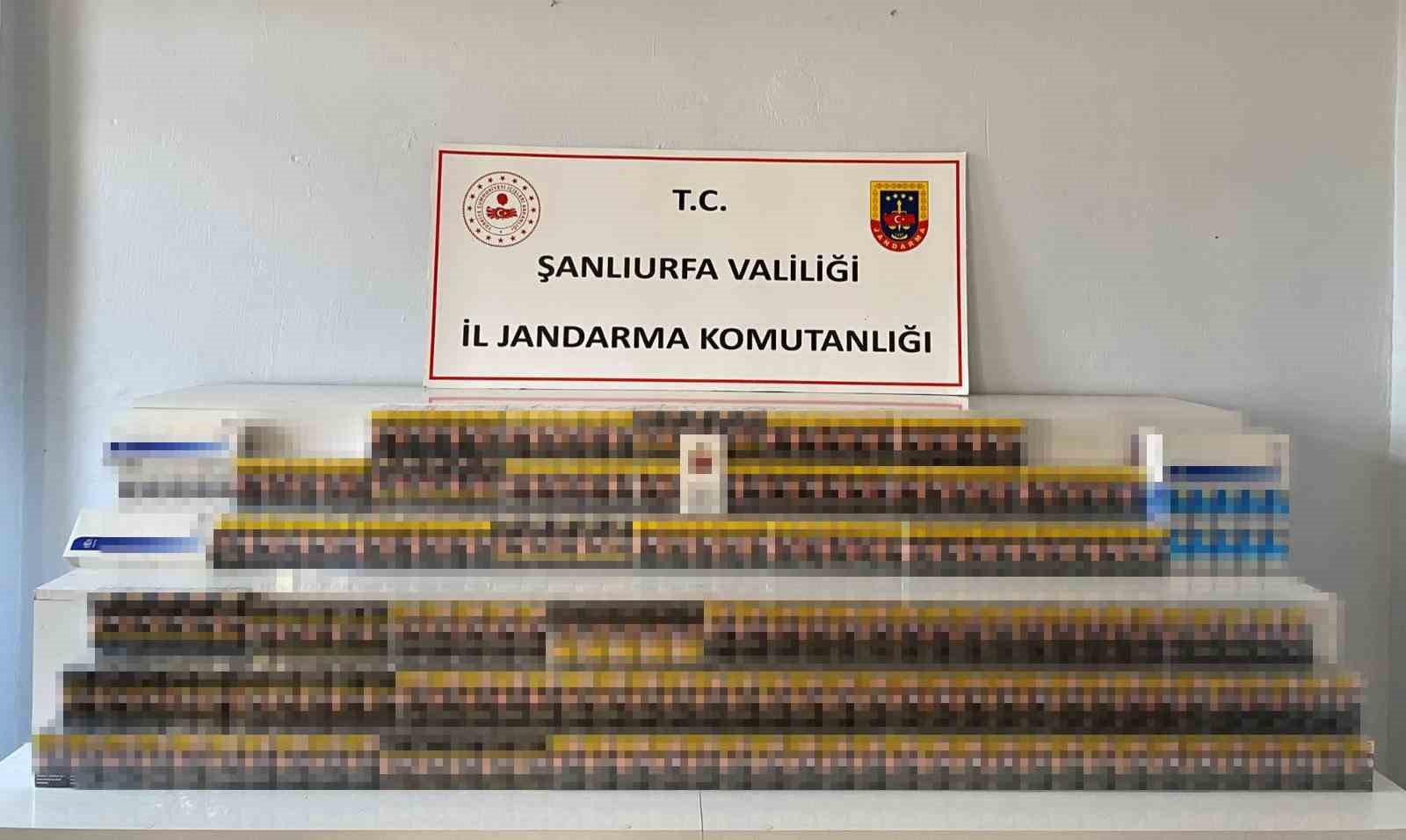 Şanlıurfa’da 11 bin paket kaçak sigara ele geçirildi
