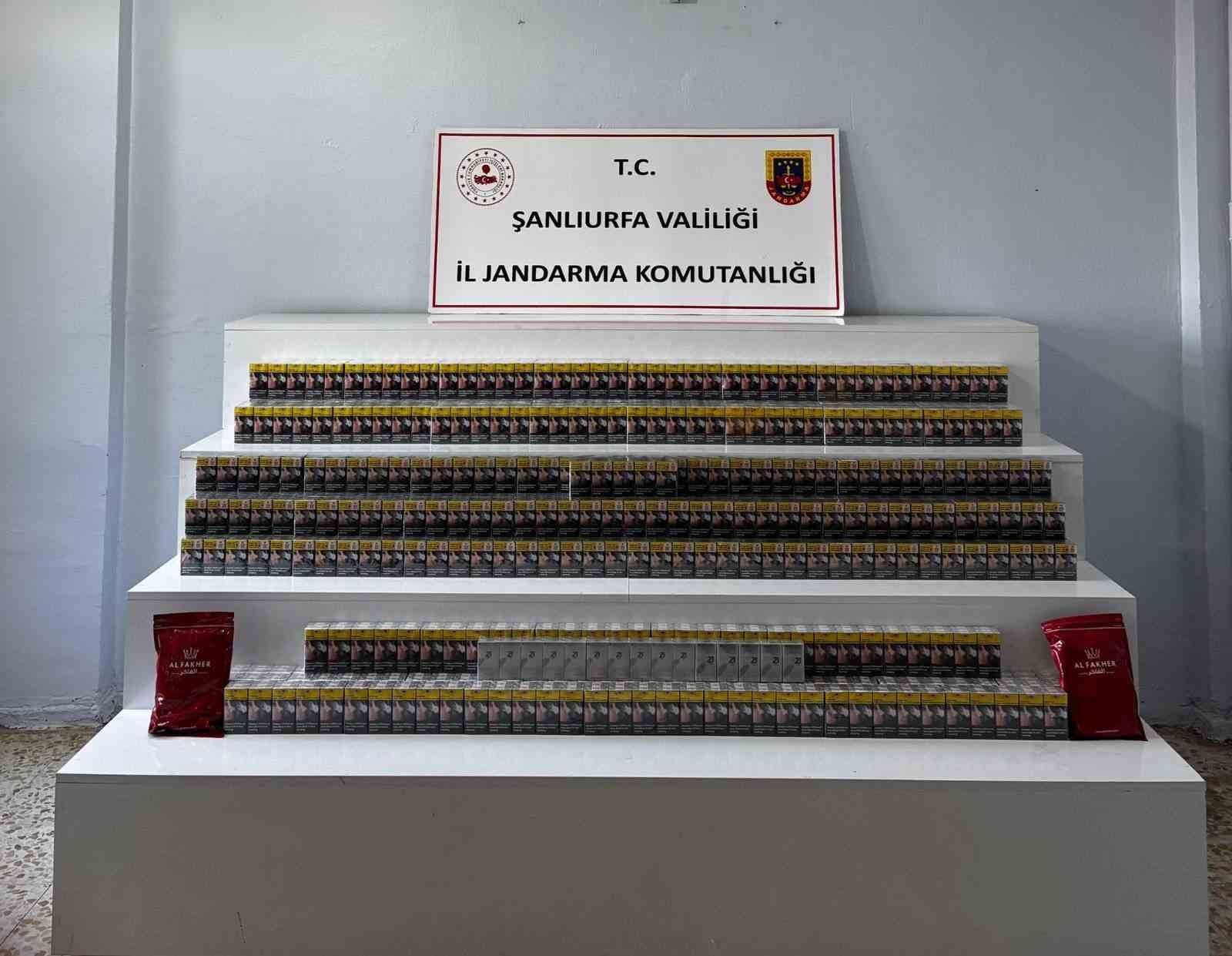 Şanlıurfa’da 5 bin 700 paket gümrük kaçağı sigara ele geçirildi
