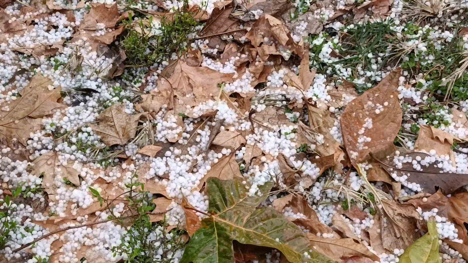 Şanlıurfa’da dolu yağışı sürücülere zor anlar yaşattı
