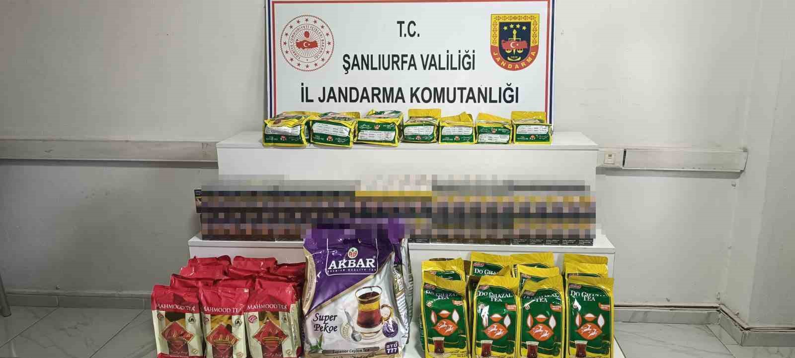 Şanlıurfa’da kaçakçılık operasyonunda binlerce ürün ele geçirildi
