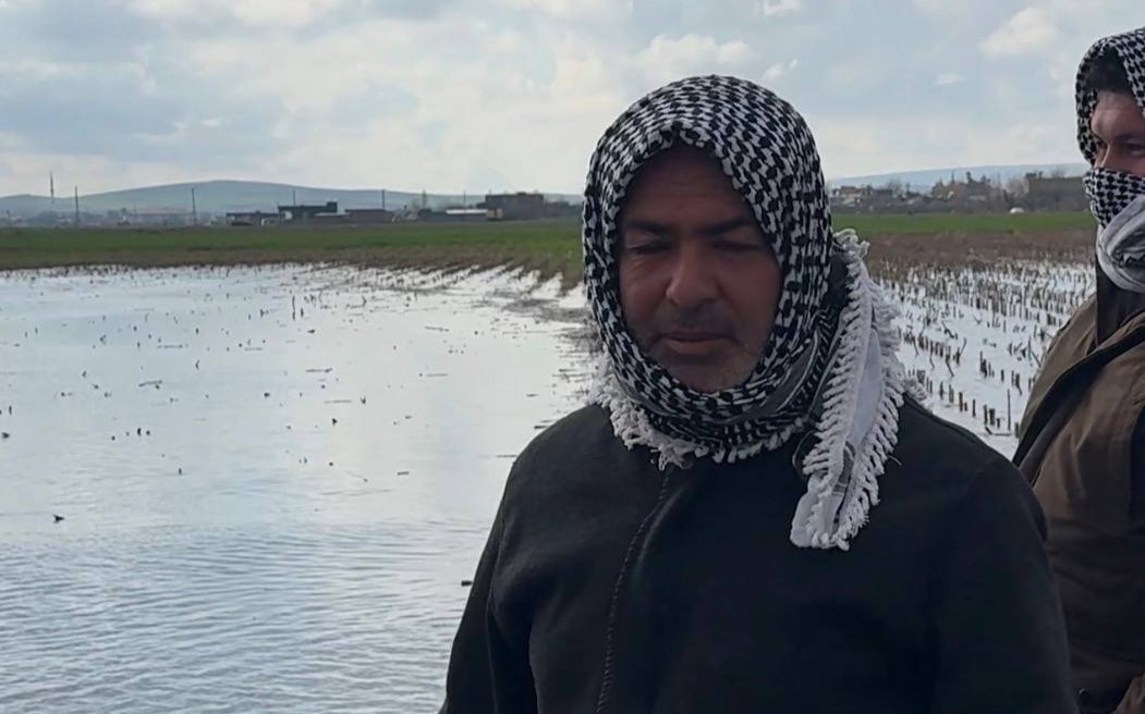 Şanlıurfa’da şiddetli yağışlar tarlaları göle çevirdi
