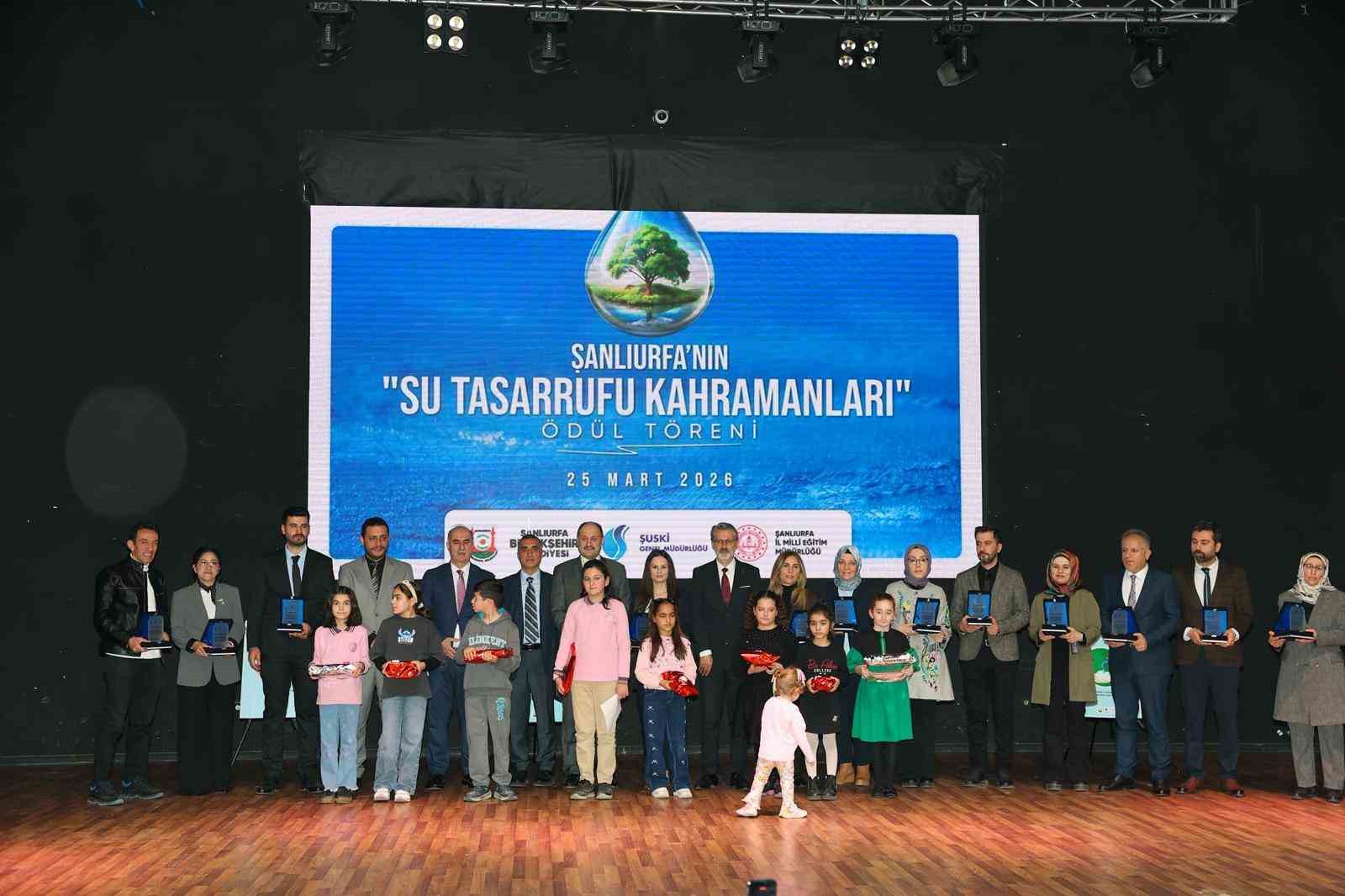 Şanlıurfa’da su tasarrufu kahramanları ödüllerine kavuştu
