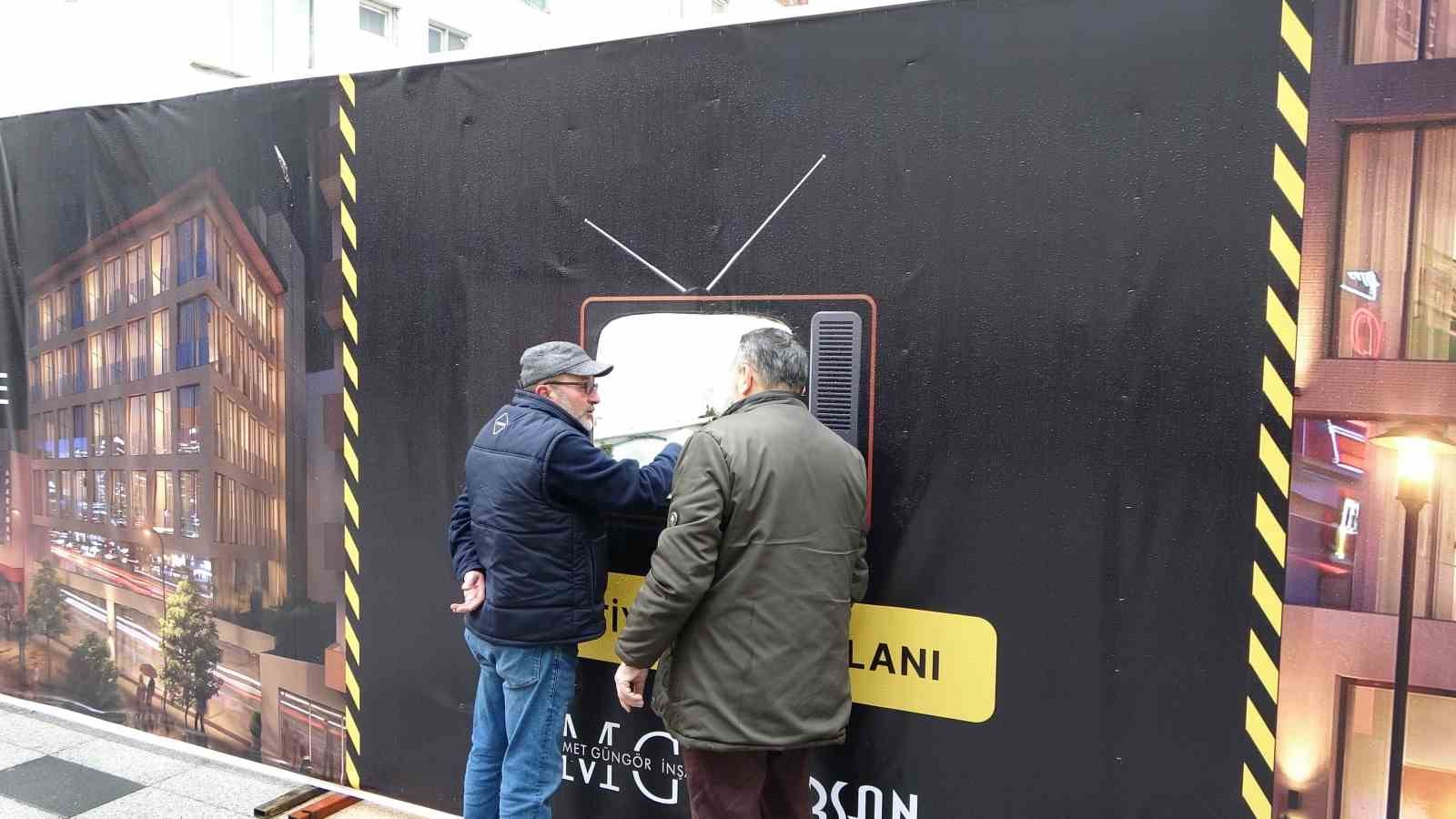 Şantiye meraklılarına özel tasarım: Ordu’da televizyon şeklinde izleme alanı
