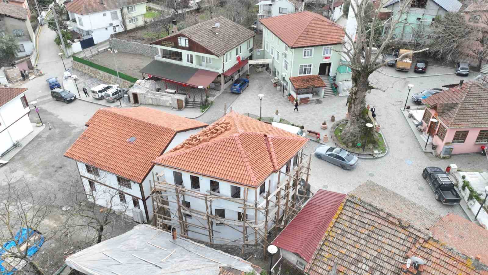 Saraylı’daki tarihi yapının restorasyonunda sona geliniyor
