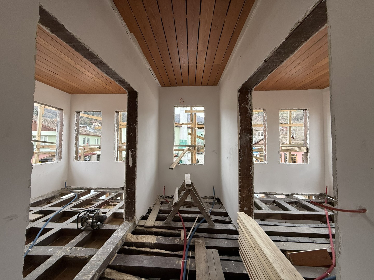 Saraylı’daki tarihi yapının restorasyonunda sona geliniyor
