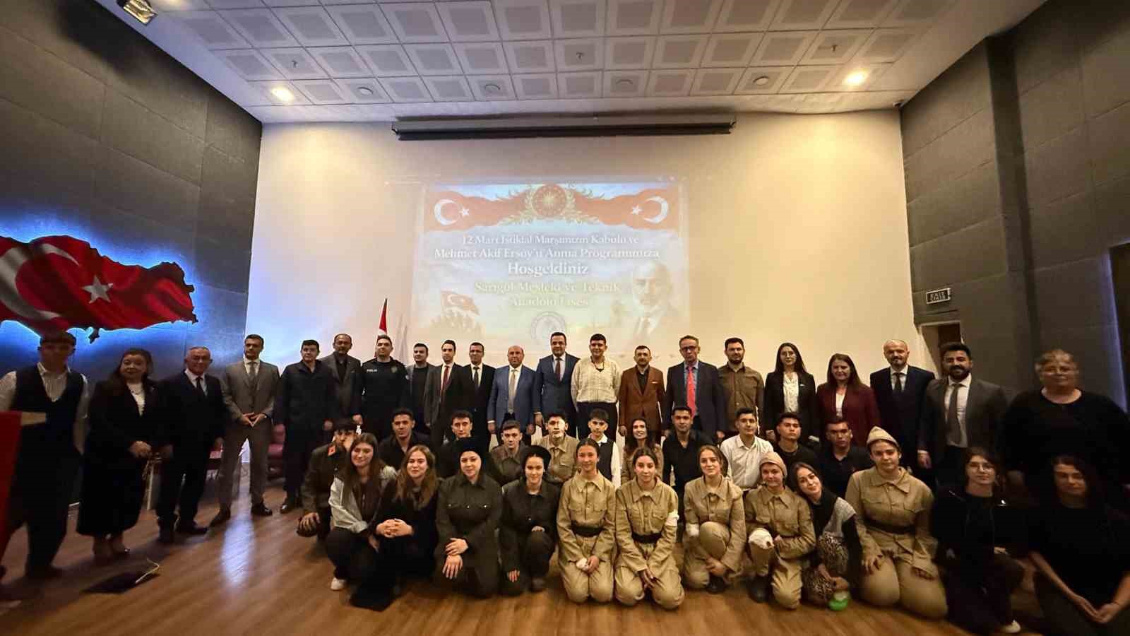 Sarıgöl’de İstiklal Marşı’nın 105. yılına duygulu anma
