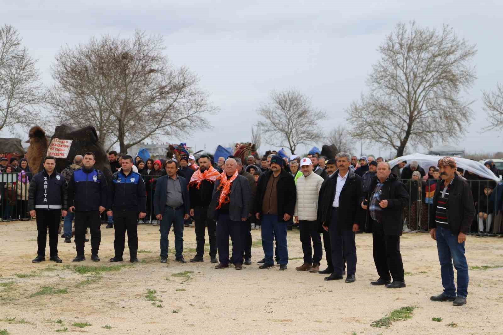 Saruhanlı’da deve güreşlerine binlerce vatandaş akın etti
