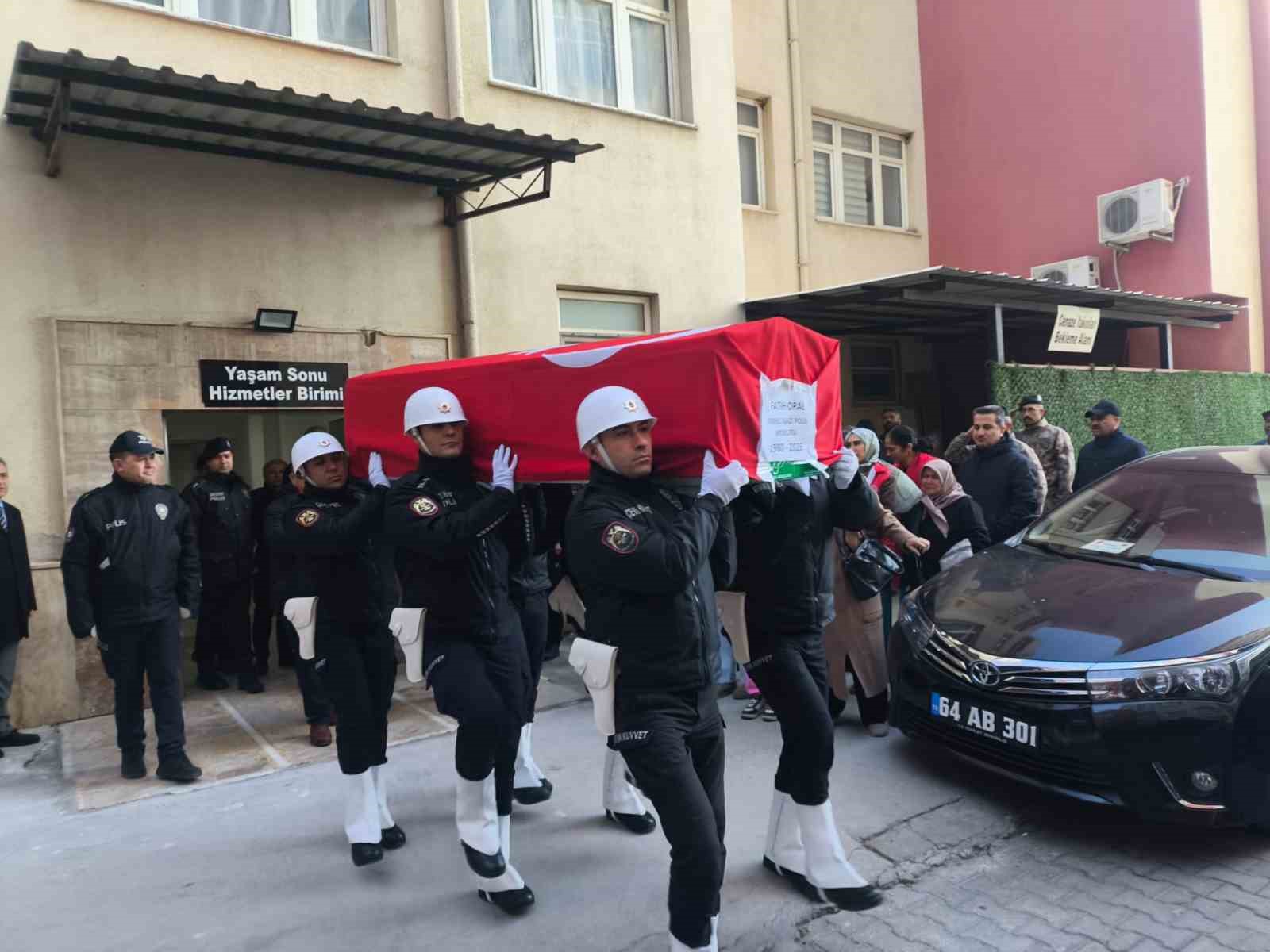 Şehit polis memuru Aydın’dan memleketine uğurlandı
