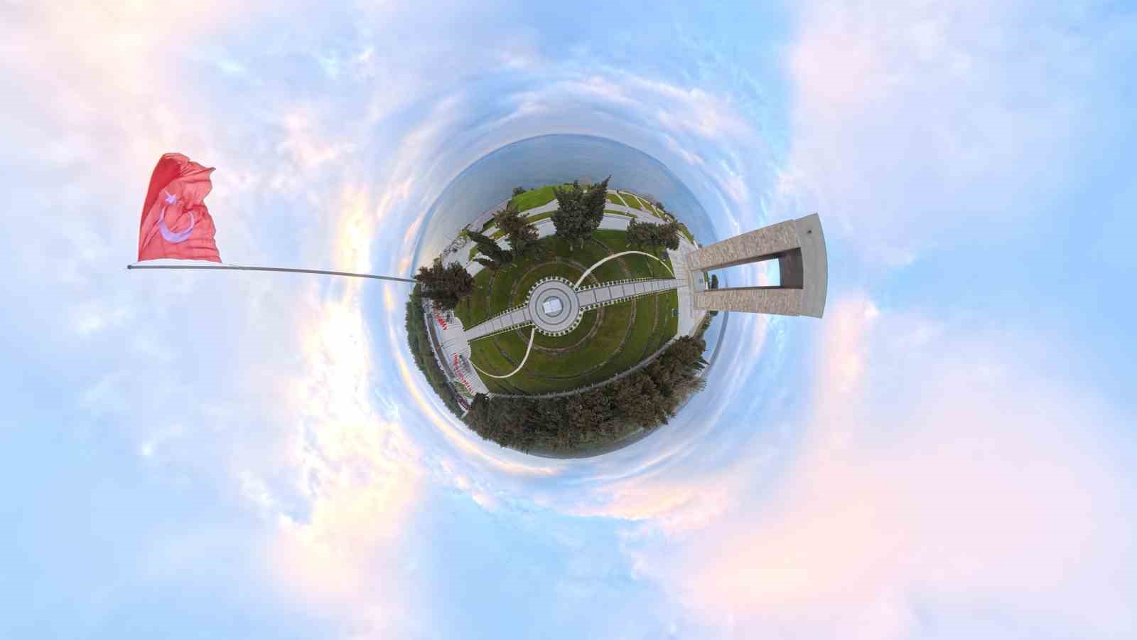 Şehitler Abidesi 360 derece kamera ile görüntülendi
