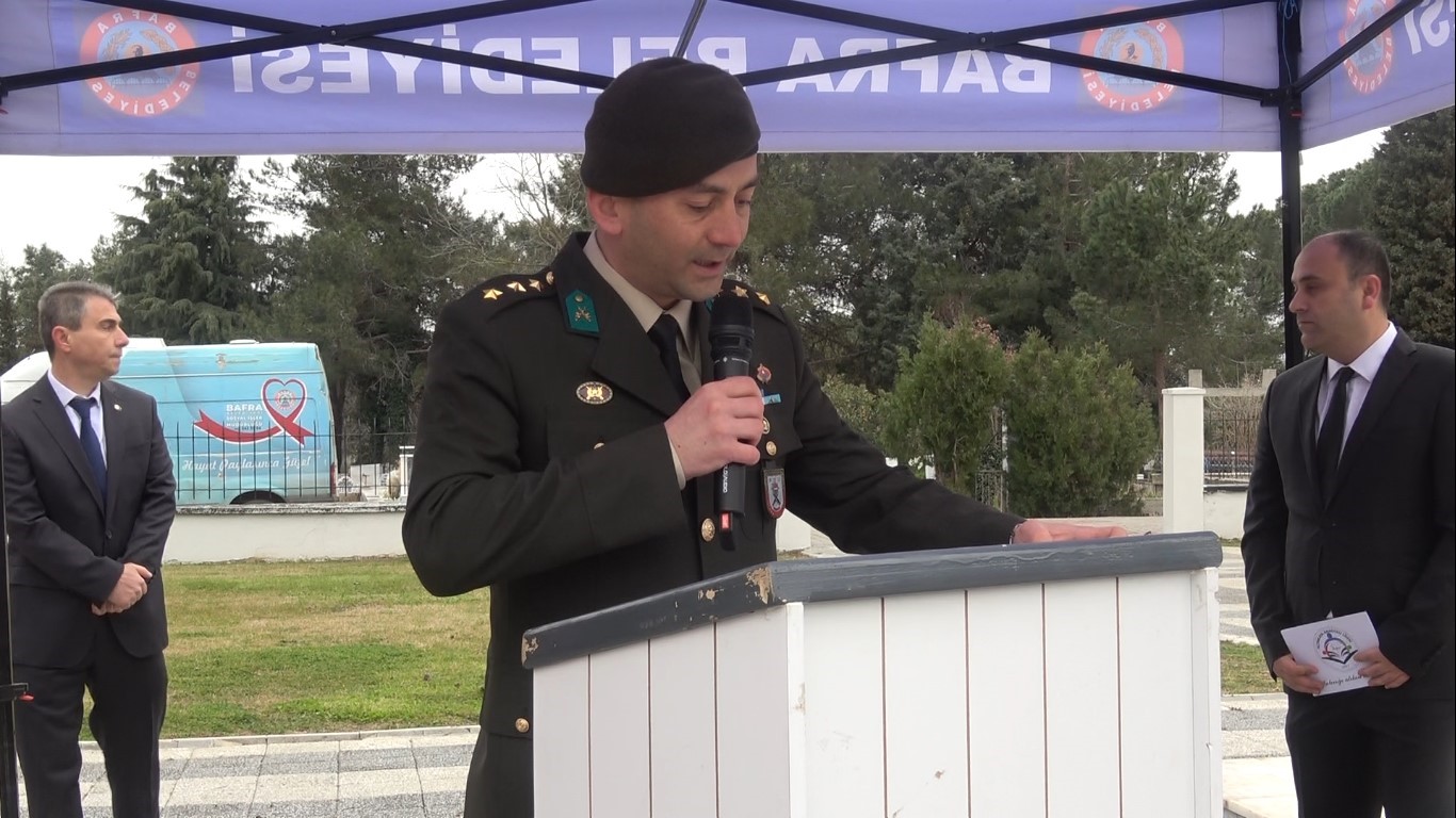 Şehitler Bafra’da dualarla anıldı
