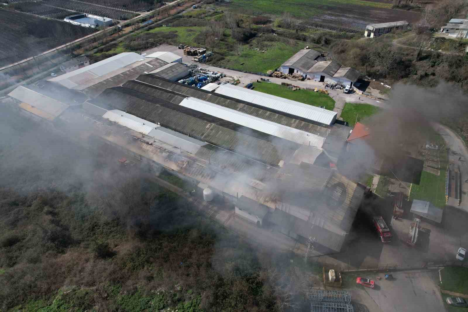 Şekerleme fabrikasında korkutan yangın: Ekipler seferber oldu
