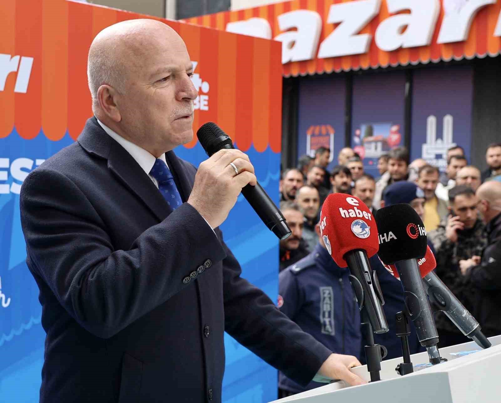 Sekmen: "Bu pazar; gönül belediyeciliğinin en güzel eseridir"
