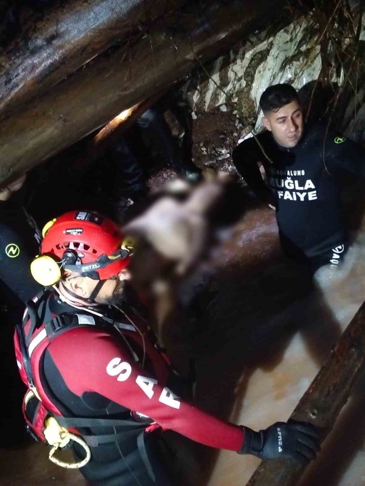 Sele kapılan otomobil sürücü, 3 saatlik çalışmanın sonunda ölü olarak bulundu
