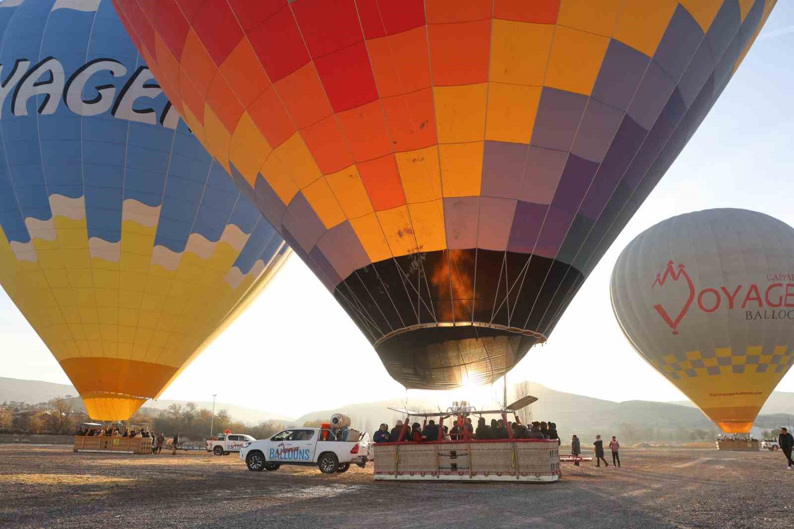 Sıcak hava balonlarına rüzgar engeli
