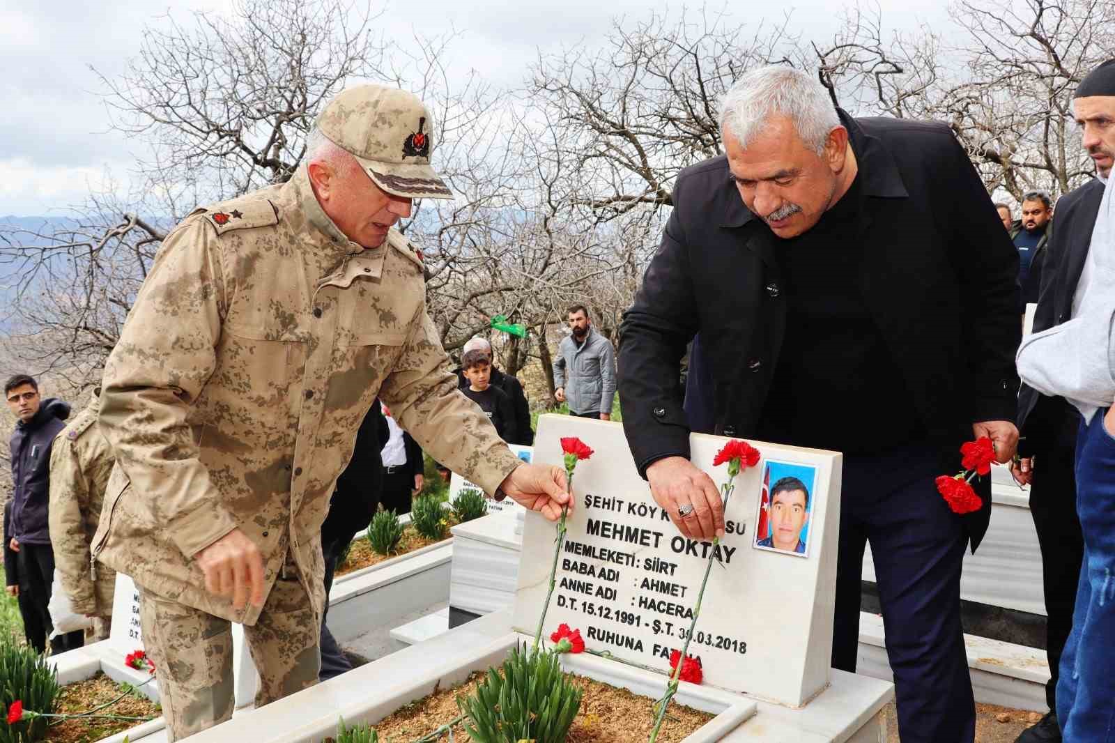 Siirt’te şehitler dualarla anıldı
