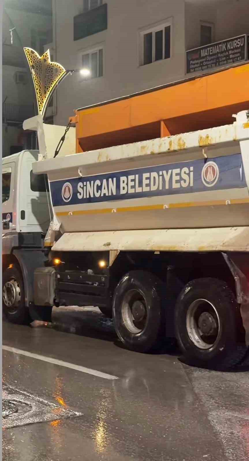 Sincan Belediyesinde kar teyakkuzu

