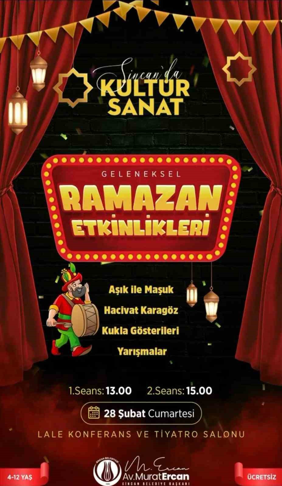 Sincan Belediyesi’nden Ramazan’a özel etkinlikler
