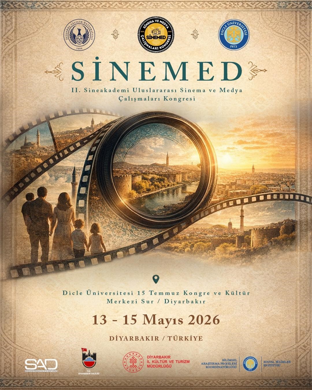 SİNEMED 2026, sinema, medya ve yapay zekayı Diyarbakır’da buluşturacak
SİNEMED 2026, sinema, medya ve yapay zekayı Diyarbakır’da buluşturacak