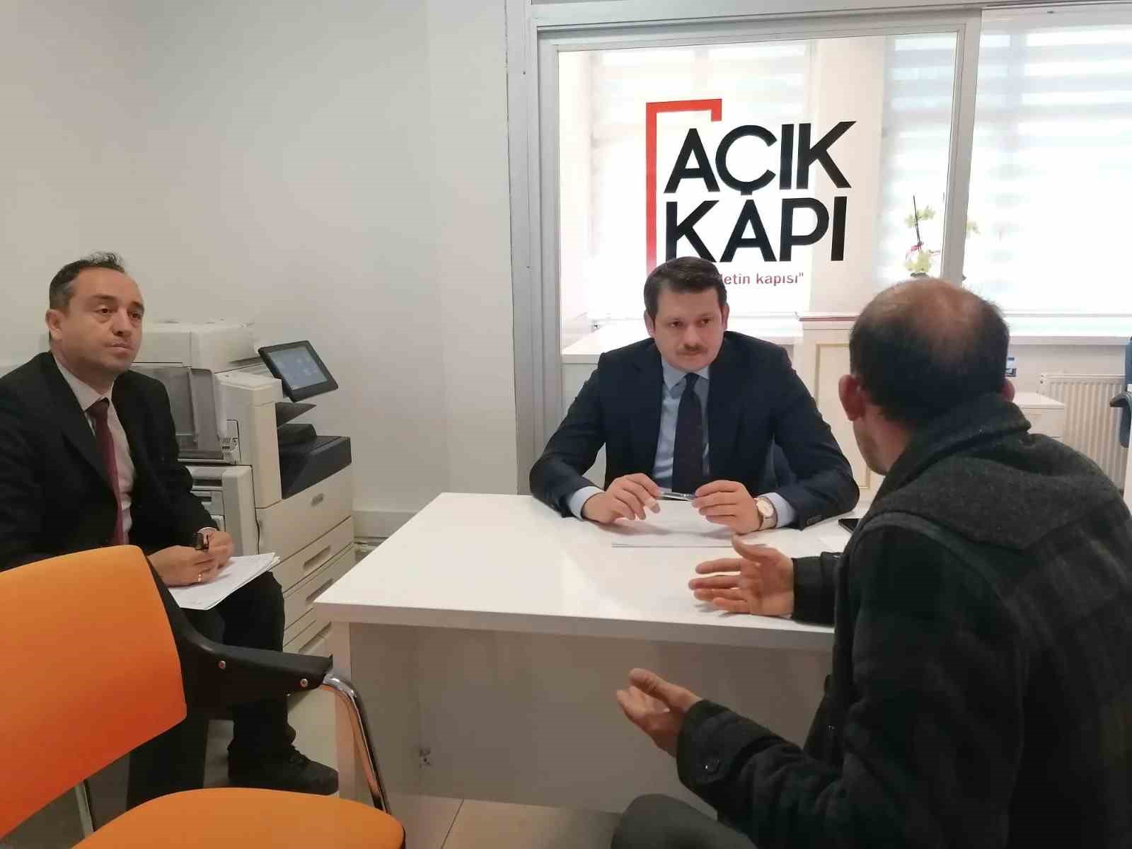 Sinop Valiliği "Açık Kapı" verilerini paylaştı
