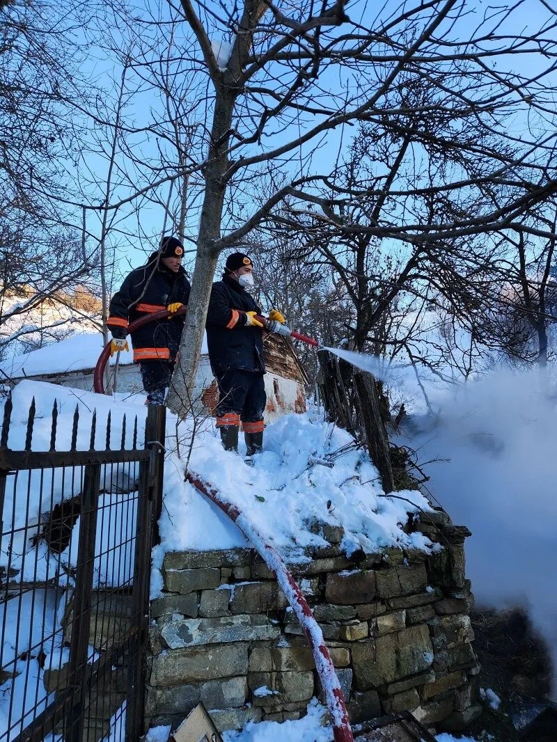 Sinop’ta ahır yangını: 9 büyükbaş hayvan telef oldu
