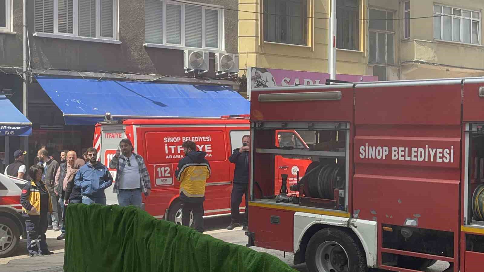 Sinop’ta mutfak yangını
